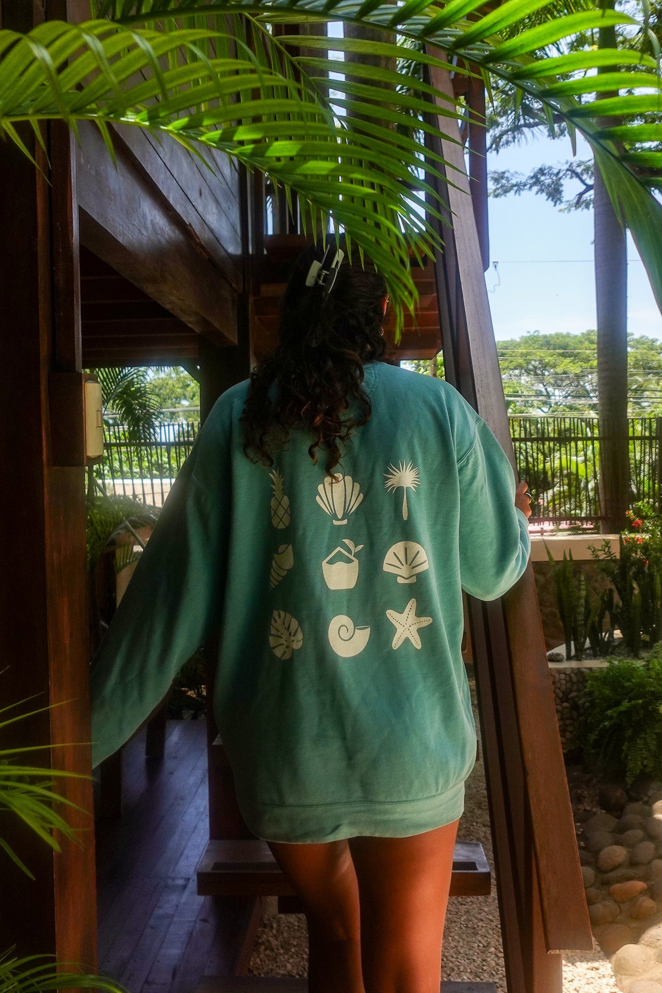 Comfy Coconut Sea Foram Shores Sweatshirt