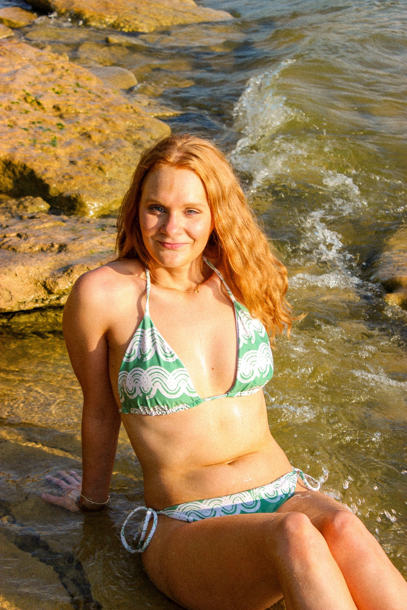 Matcha Swirl String Bikini Set