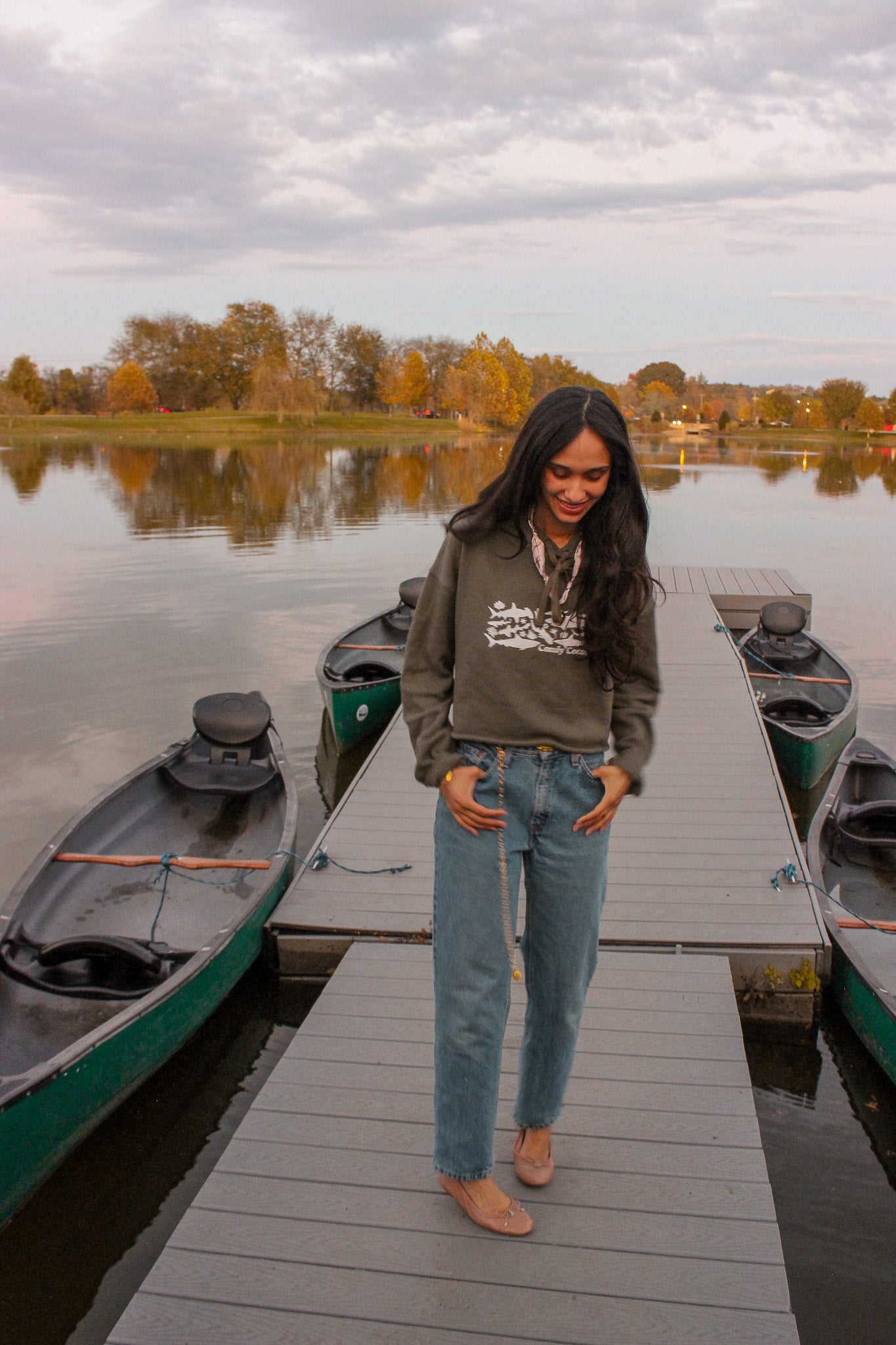 Reef Shark Cropped Hoodie