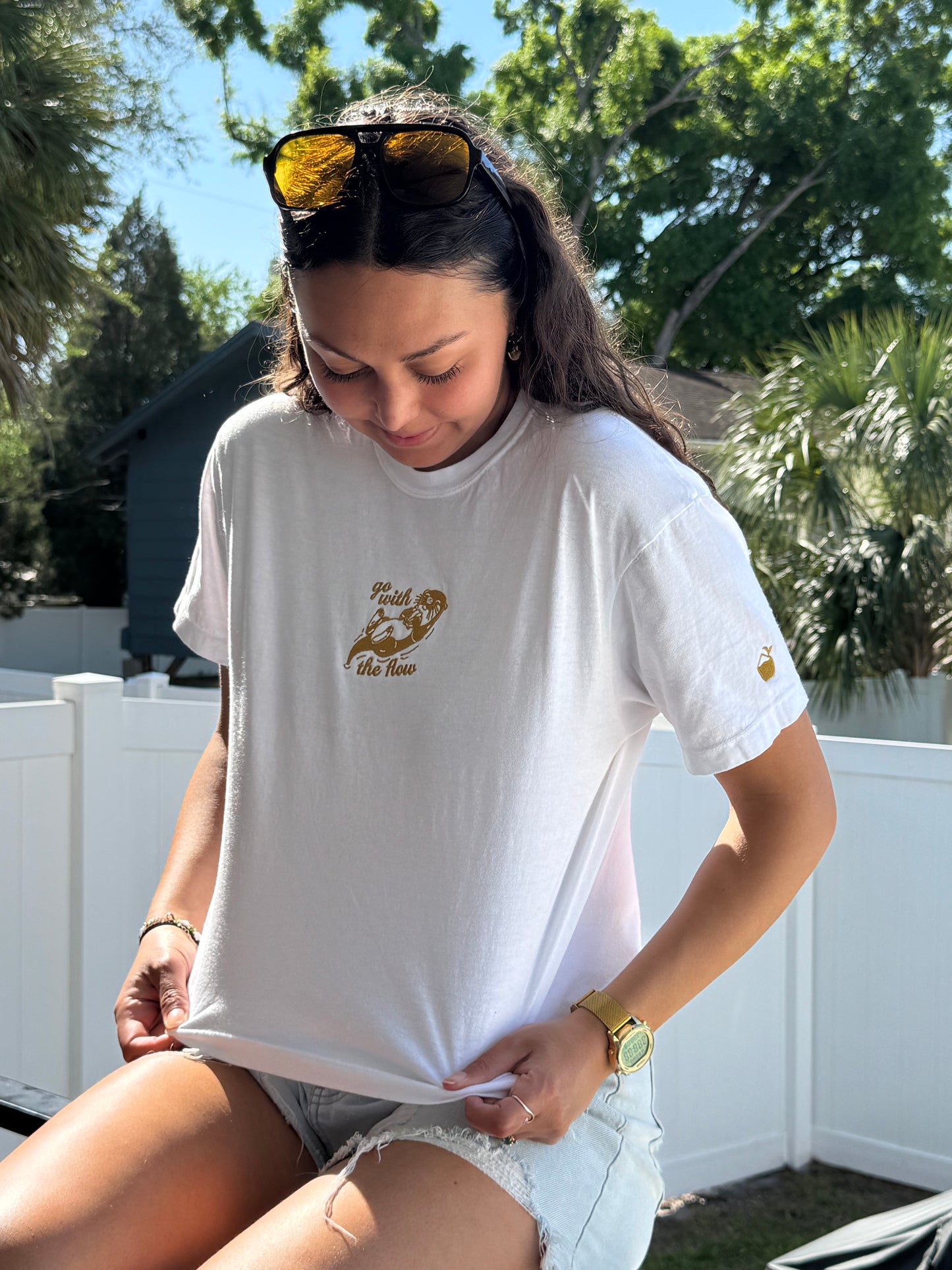 Go With the Flow Otter Tee