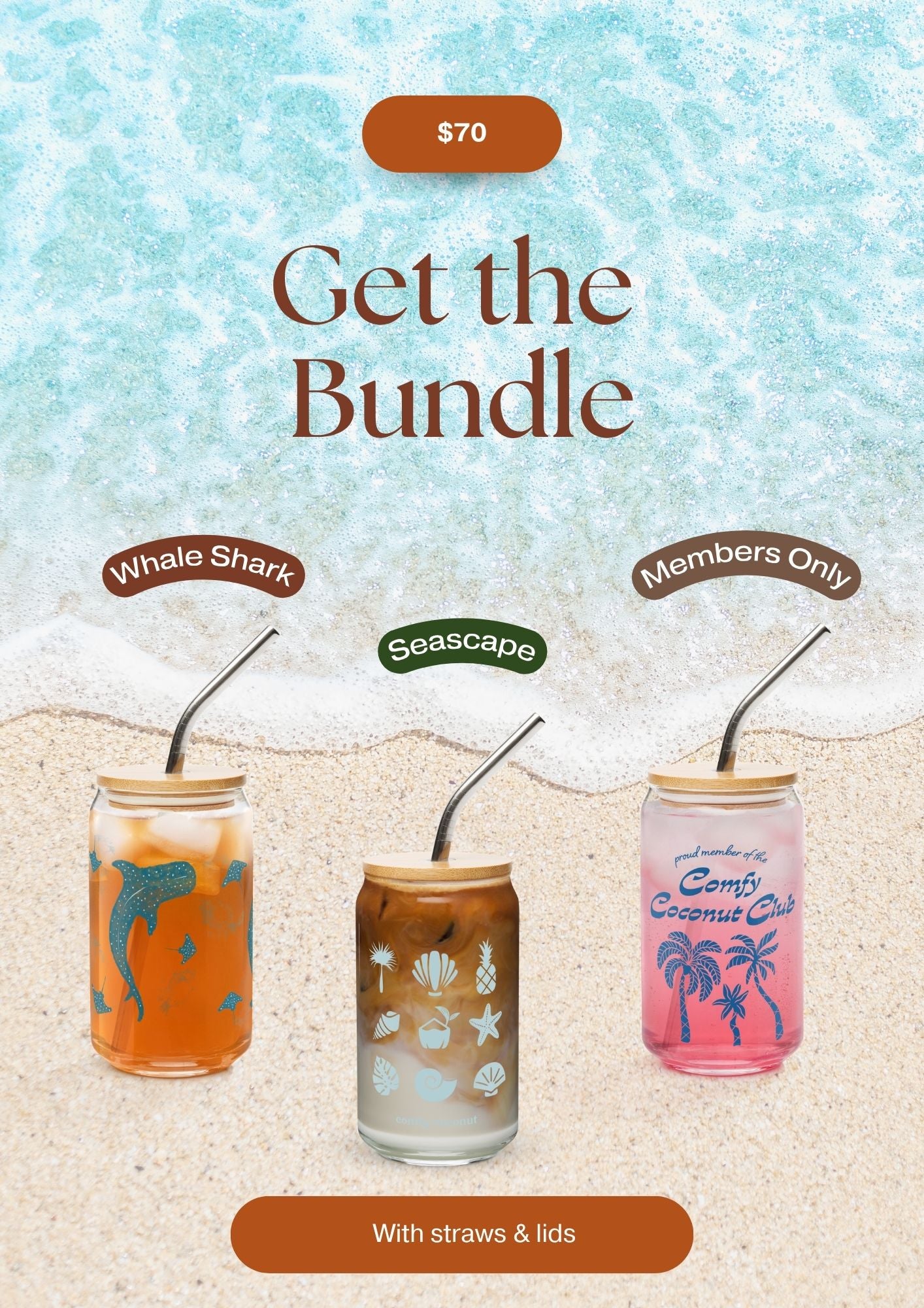 Blue Crush Glassware Set