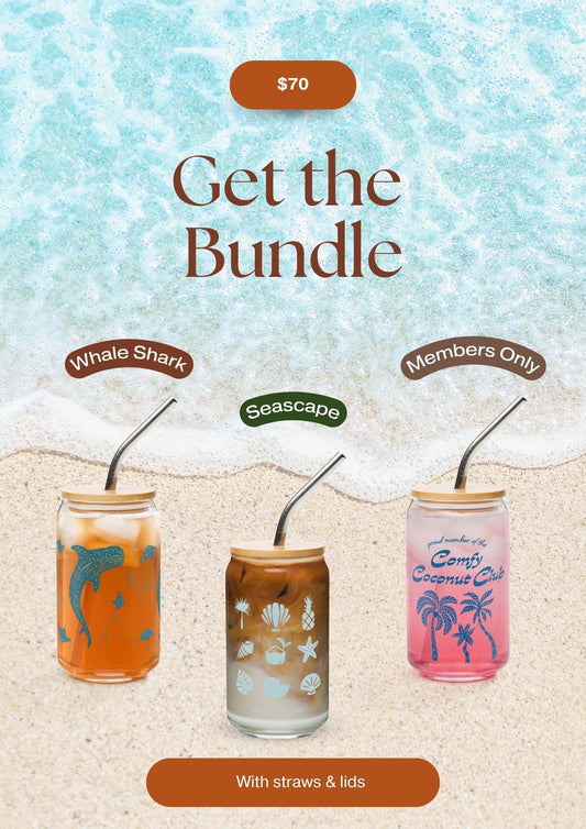 Blue Crush Glassware Set