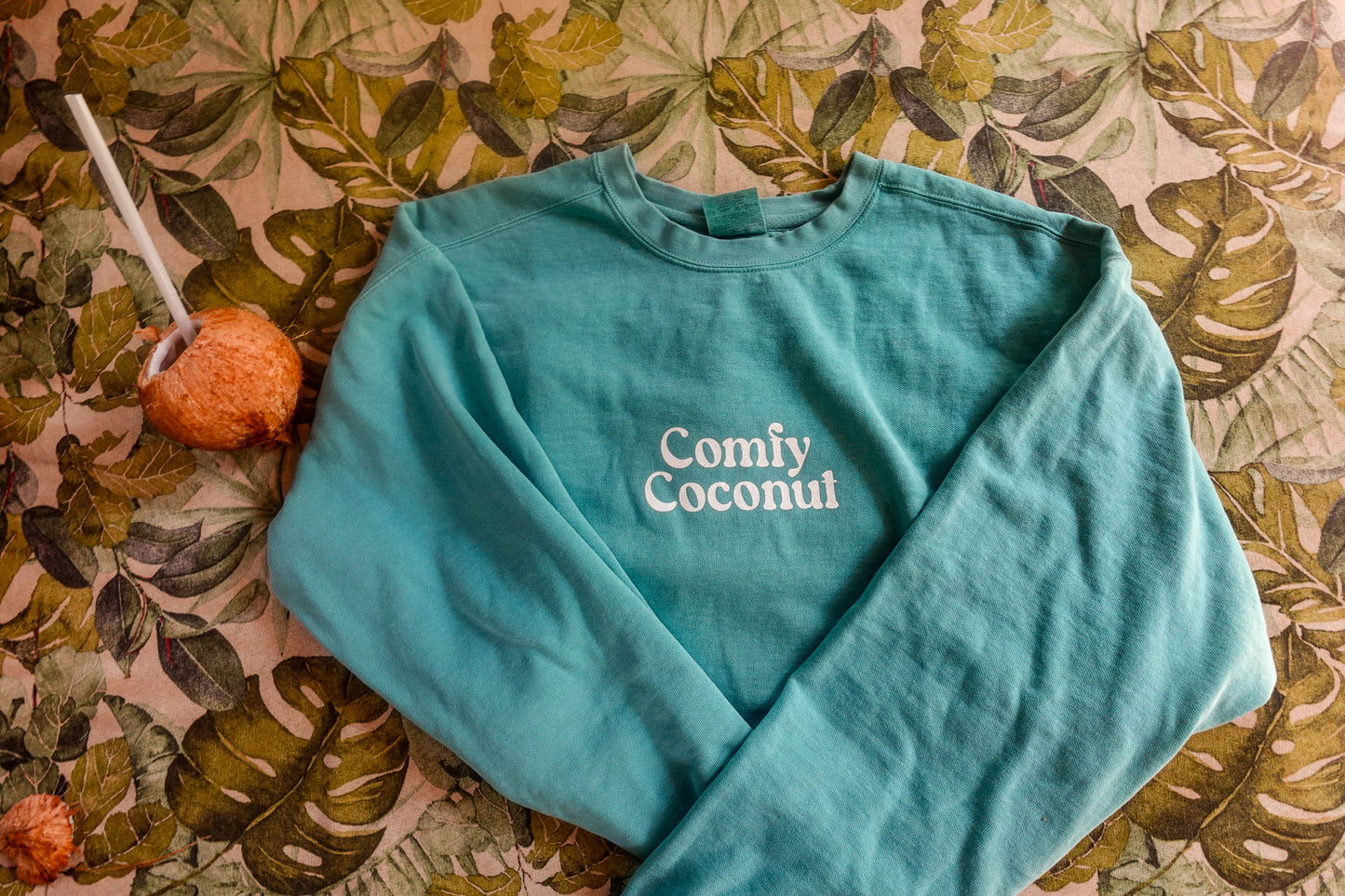 Comfy Coconut Sea Foram Shores Sweatshirt