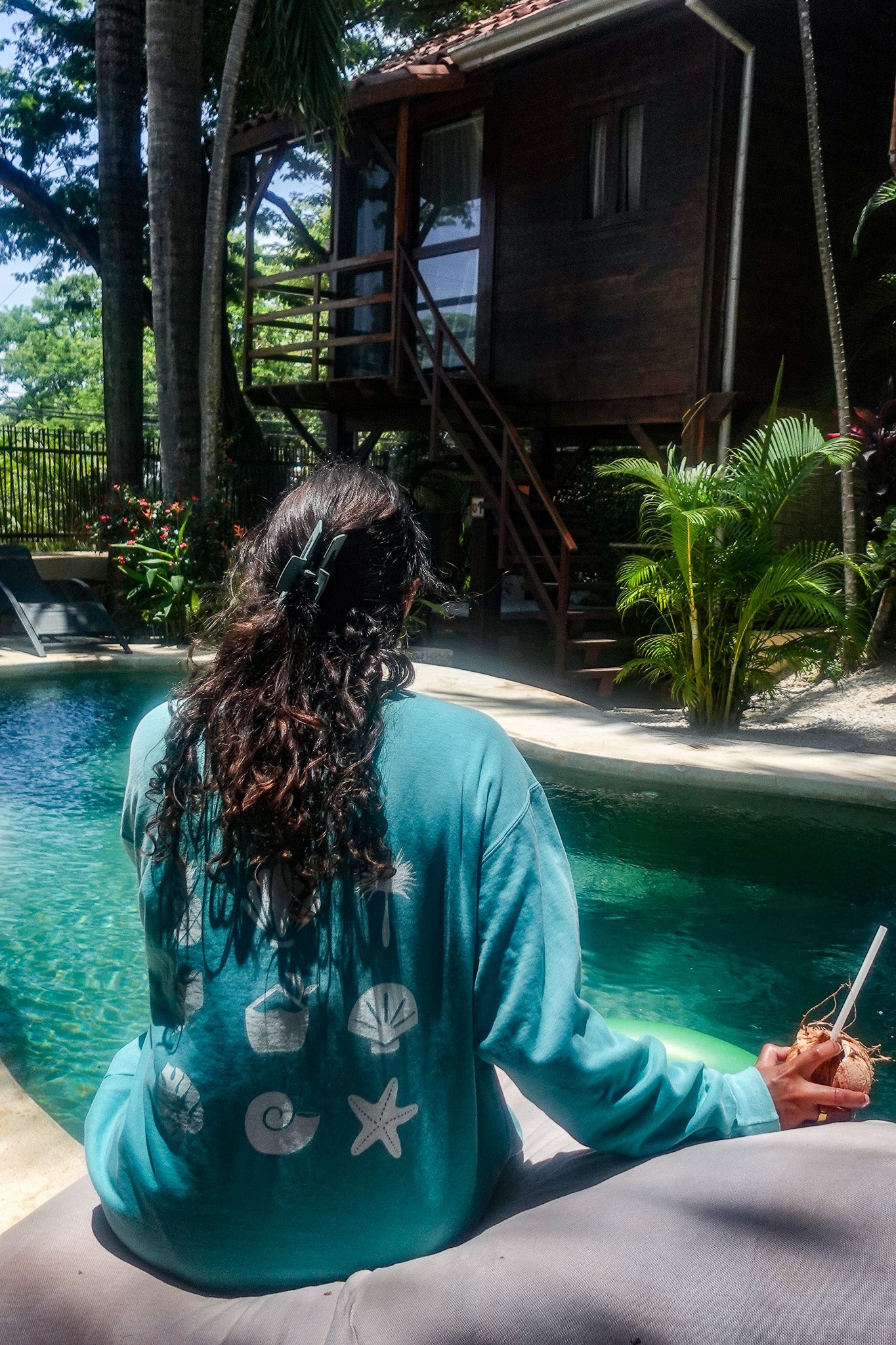 Comfy Coconut Sea Foram Shores Sweatshirt