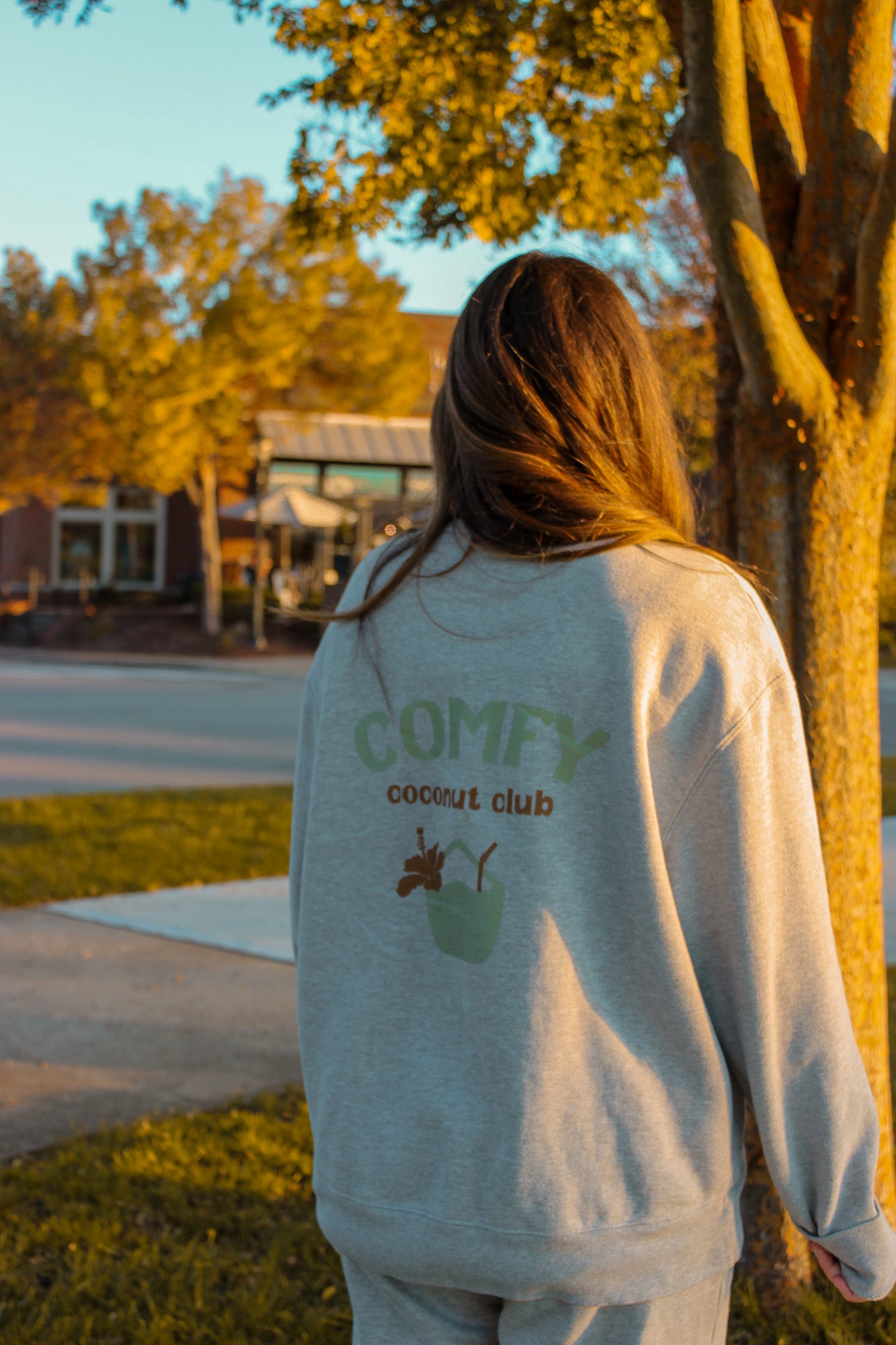 Comfy Coconut Club Sweatshirt | Beach Loungewear & Sweat Set