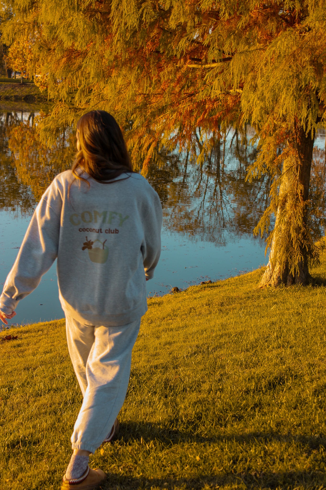 Comfy Coconut Club Sweatshirt | Beach Loungewear & Sweat Set