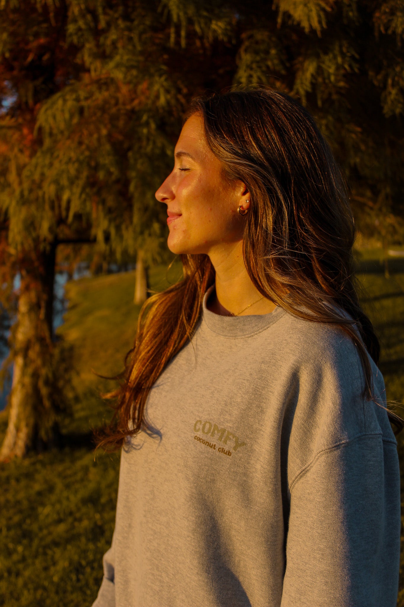 Comfy Coconut Club Sweatshirt | Beach Loungewear & Sweat Set