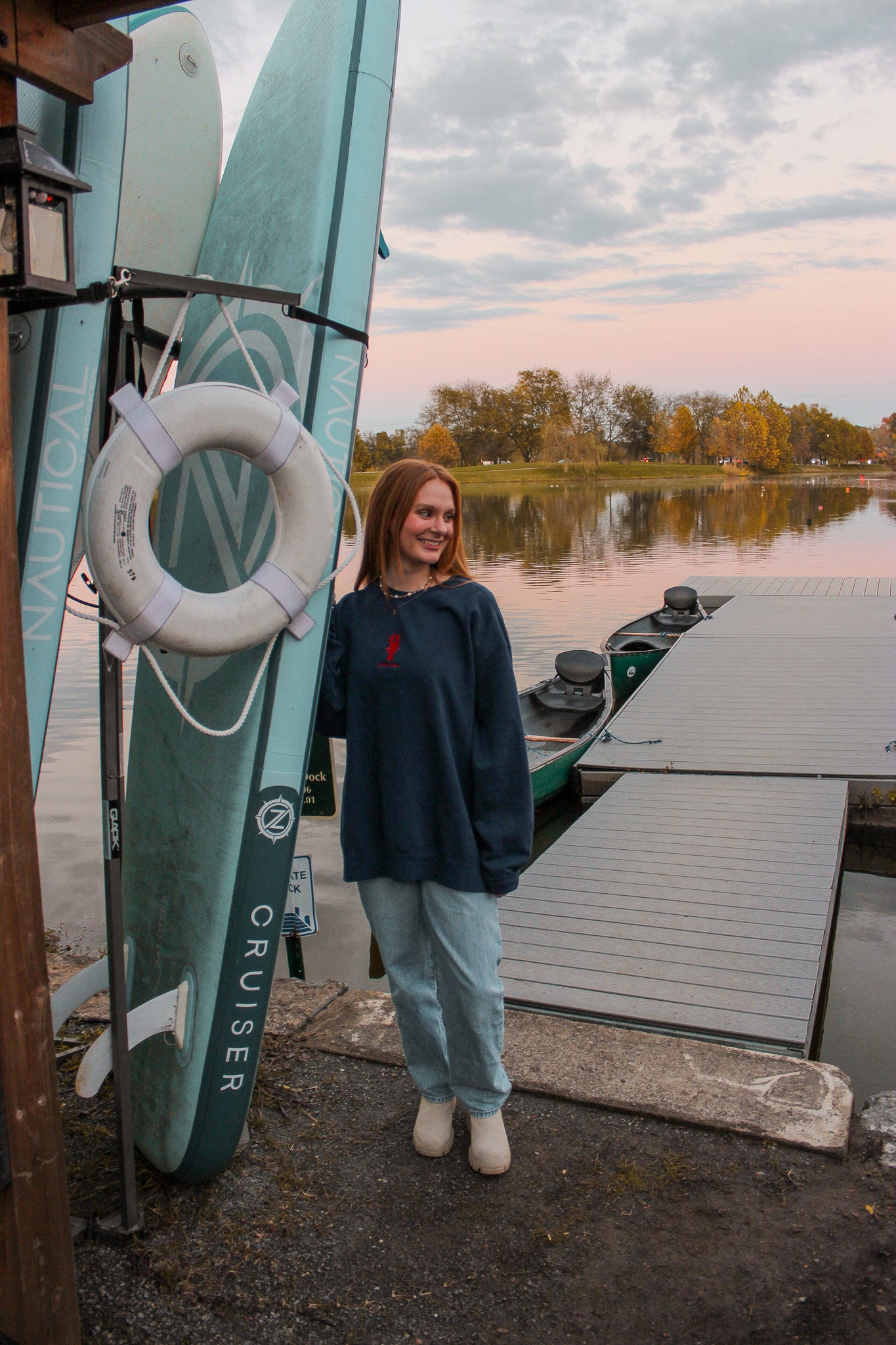 Pinch Me Navy Lobster Sweatshirt