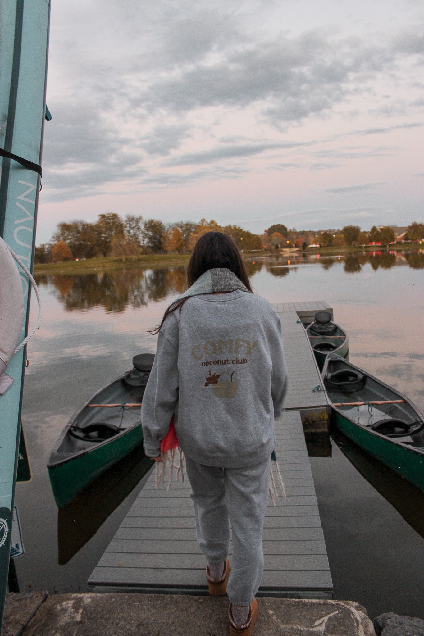 Comfy Coconut Club Sweatshirt | Beach Loungewear & Sweat Set