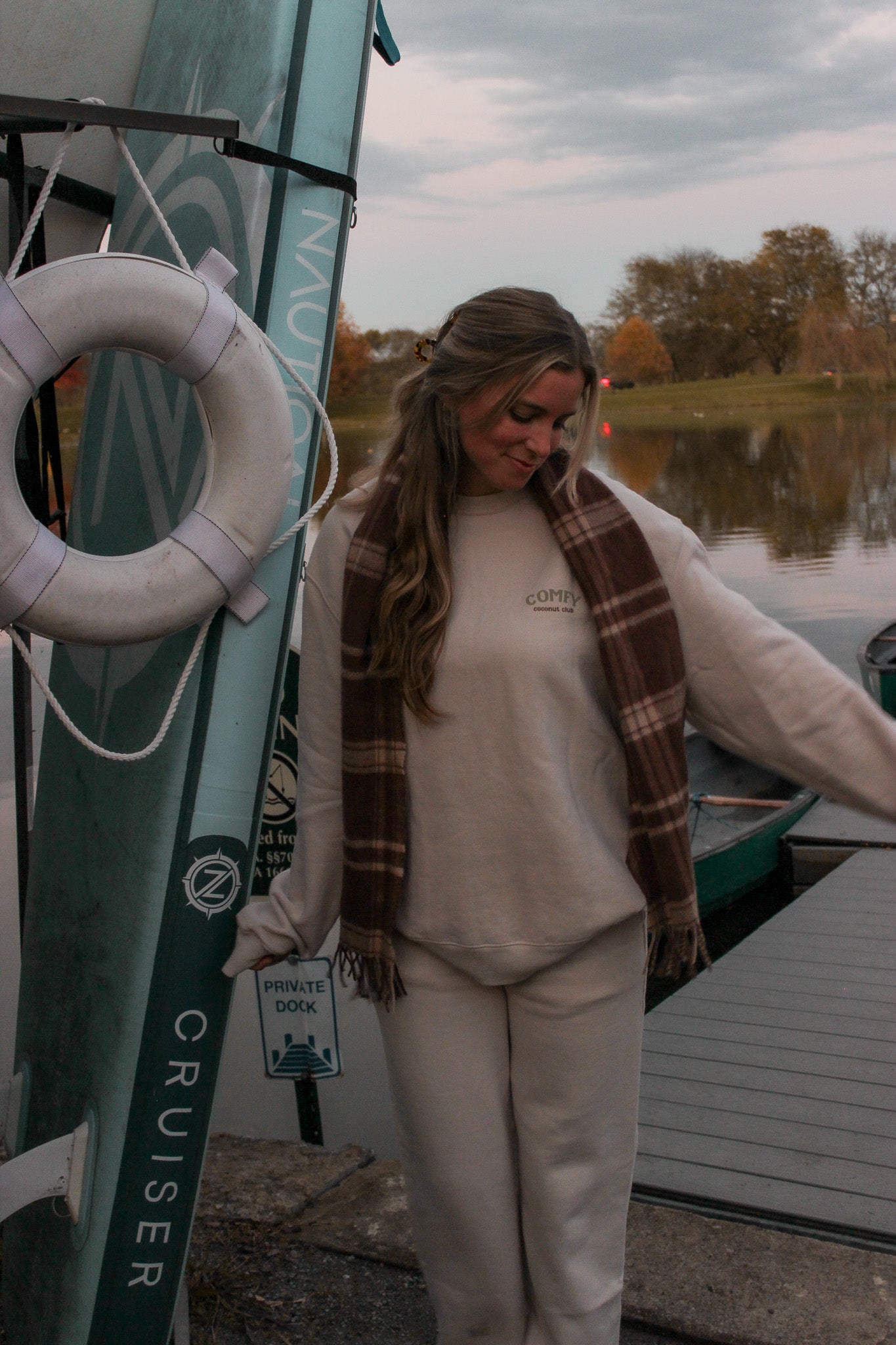 Comfy Coconut Club Sweatshirt | Beach Loungewear & Sweat Set