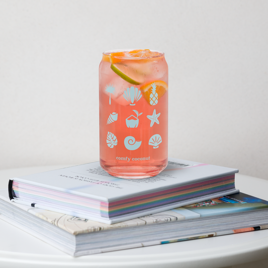 Seascape Can-shaped glass
