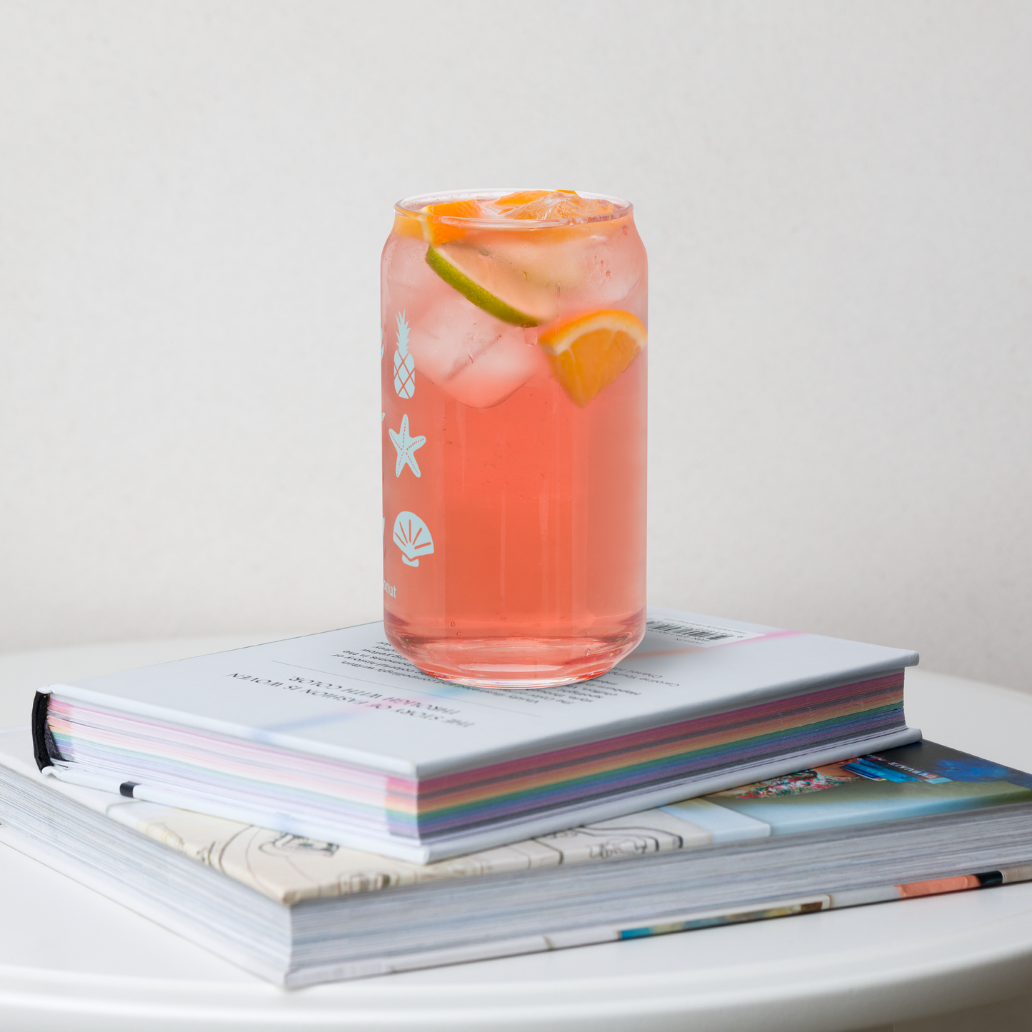 Seascape Can-shaped glass