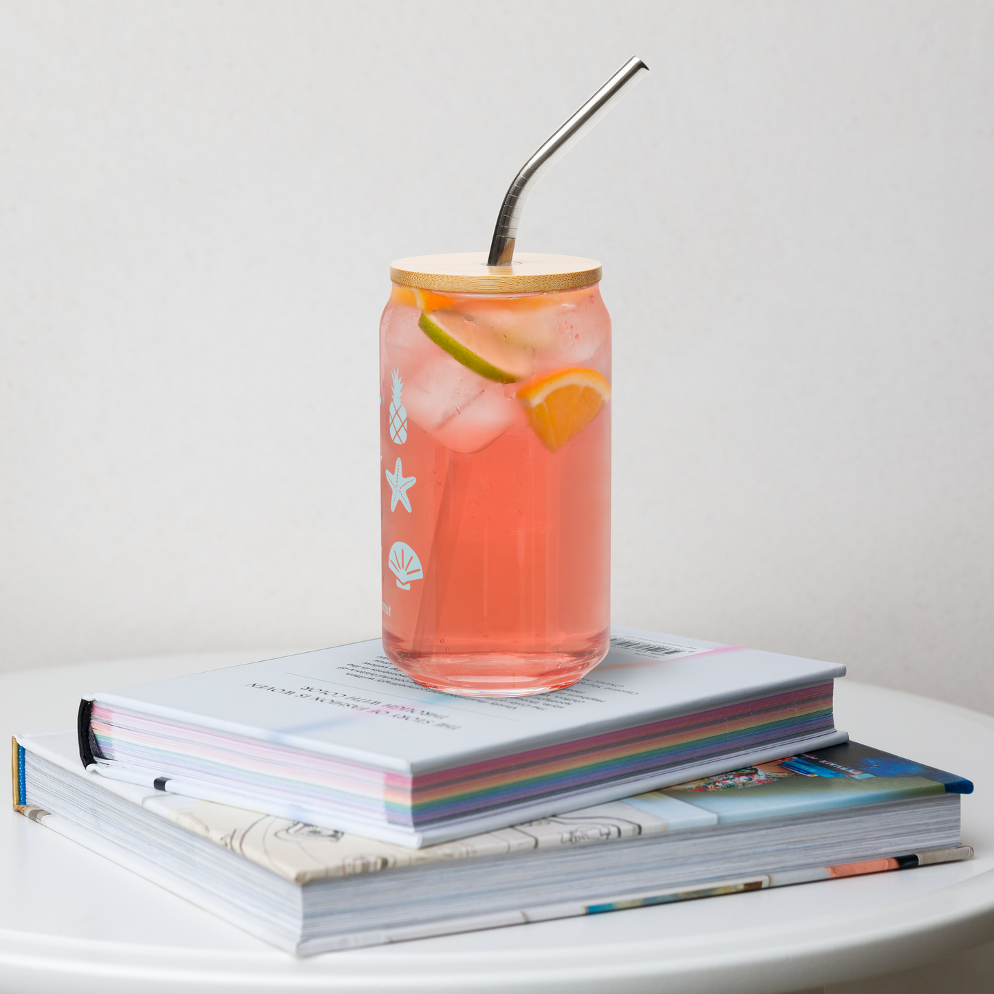 Seascape Can-shaped glass