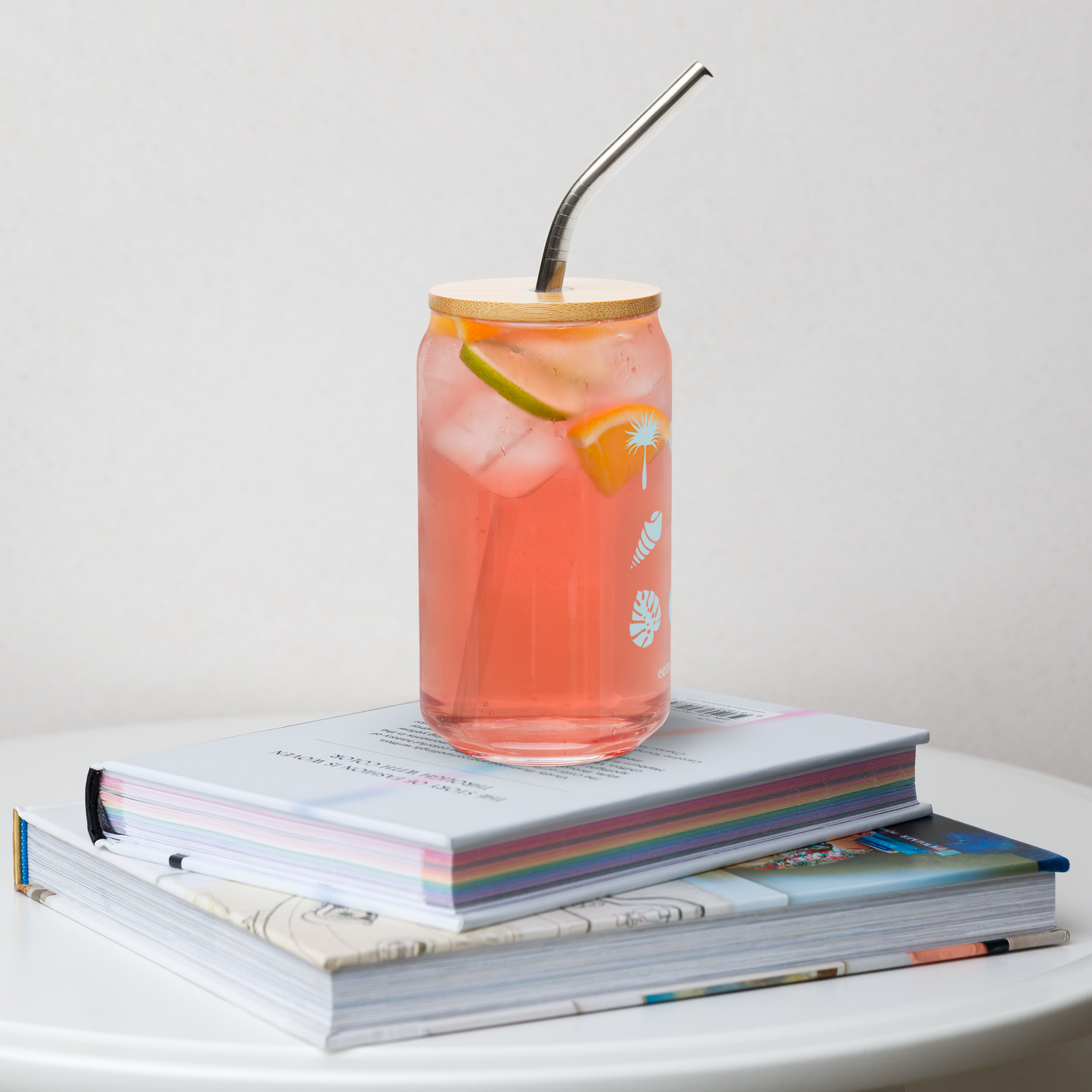 Seascape Can-shaped glass