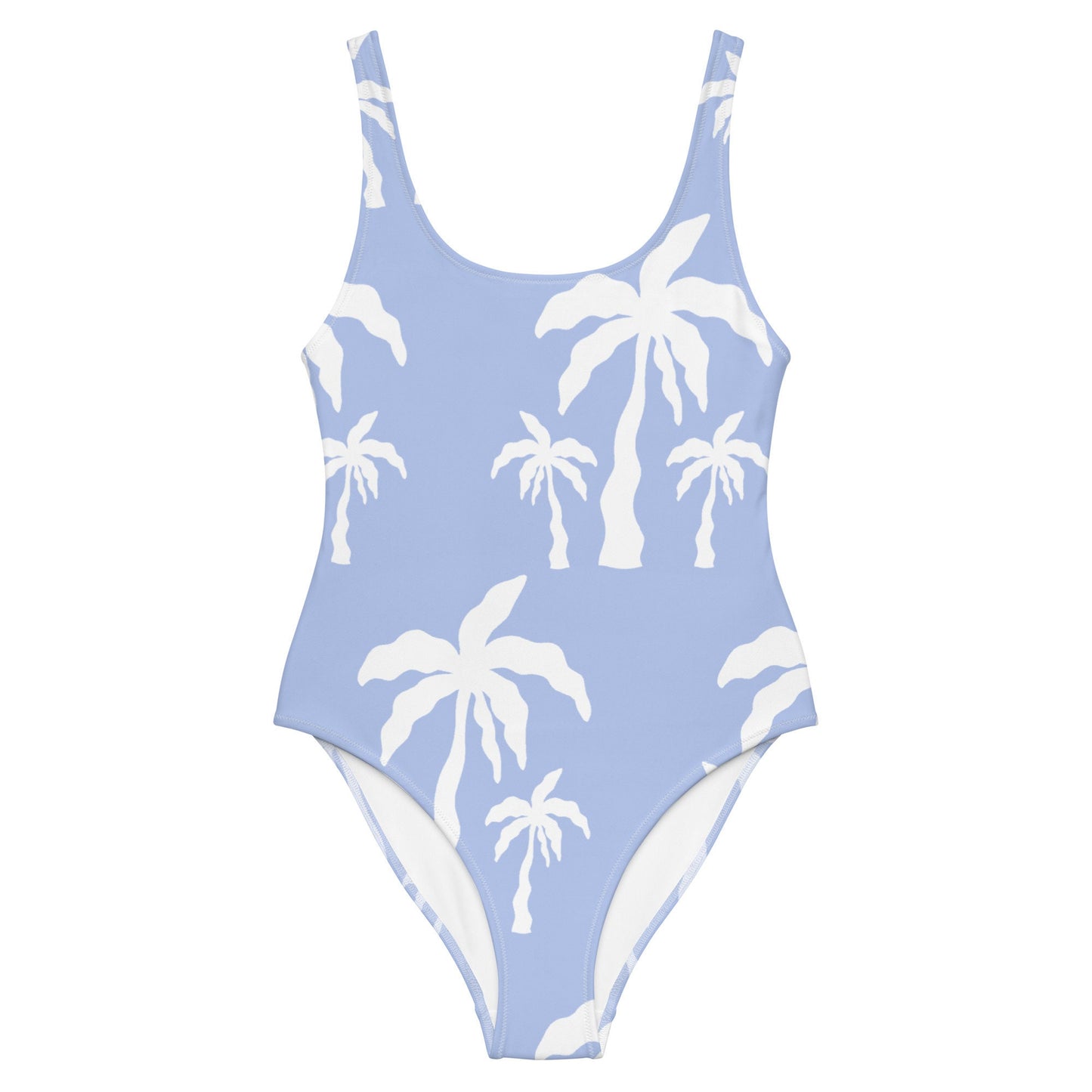 Purple Palm Tree One-Piece Swimsuit