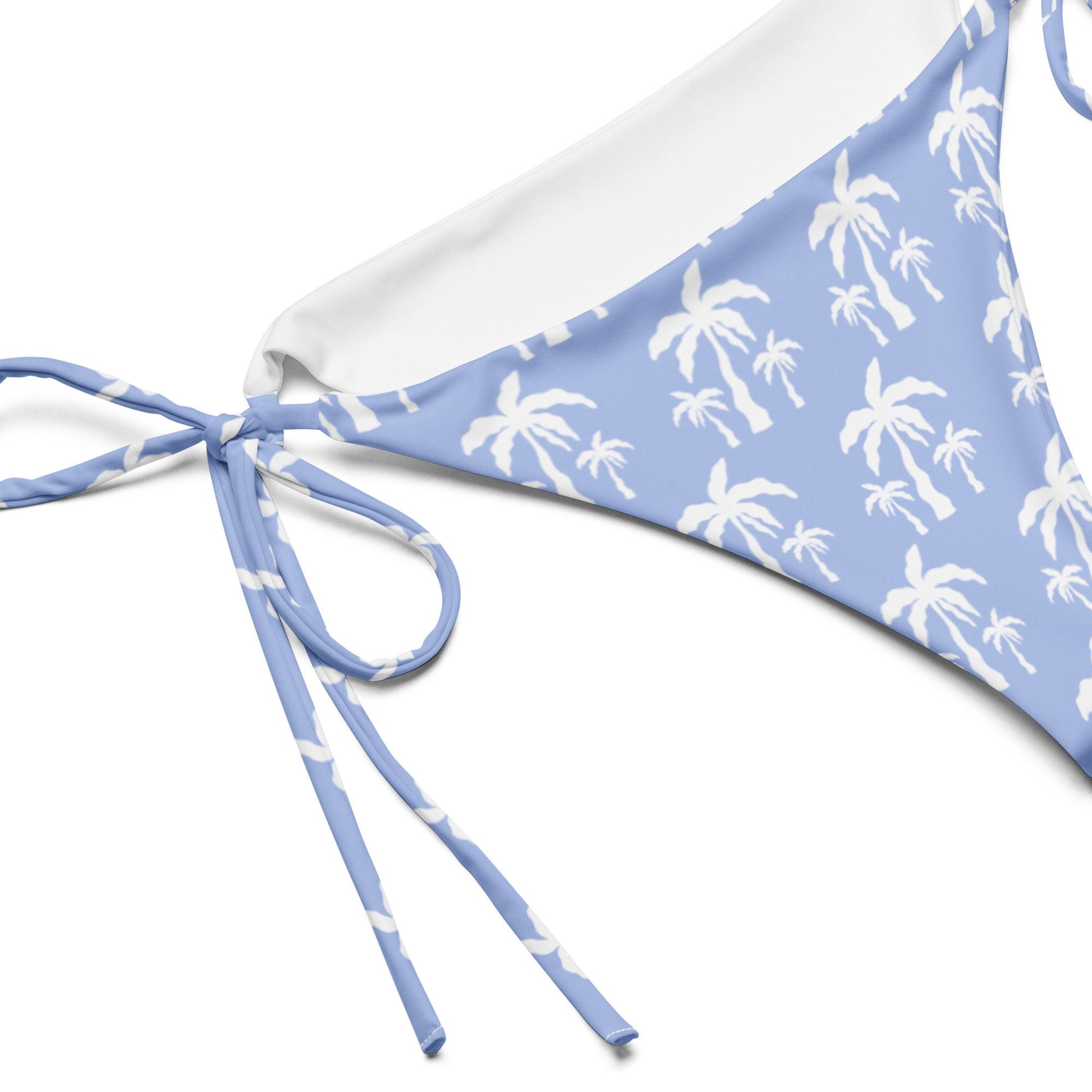 Pruple Palm Tree String Bikini Bottom