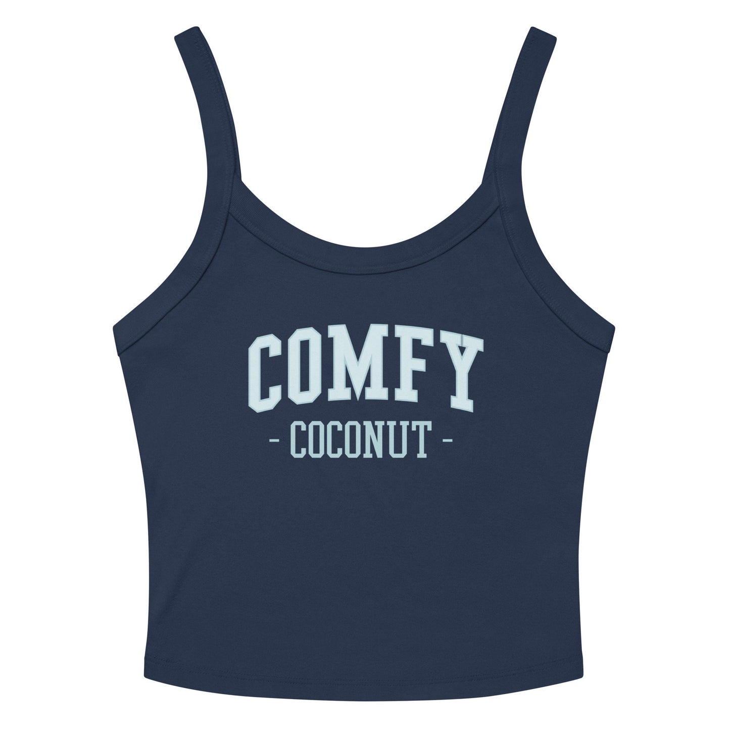 Comfy Coconut College Ribbed Tank Top