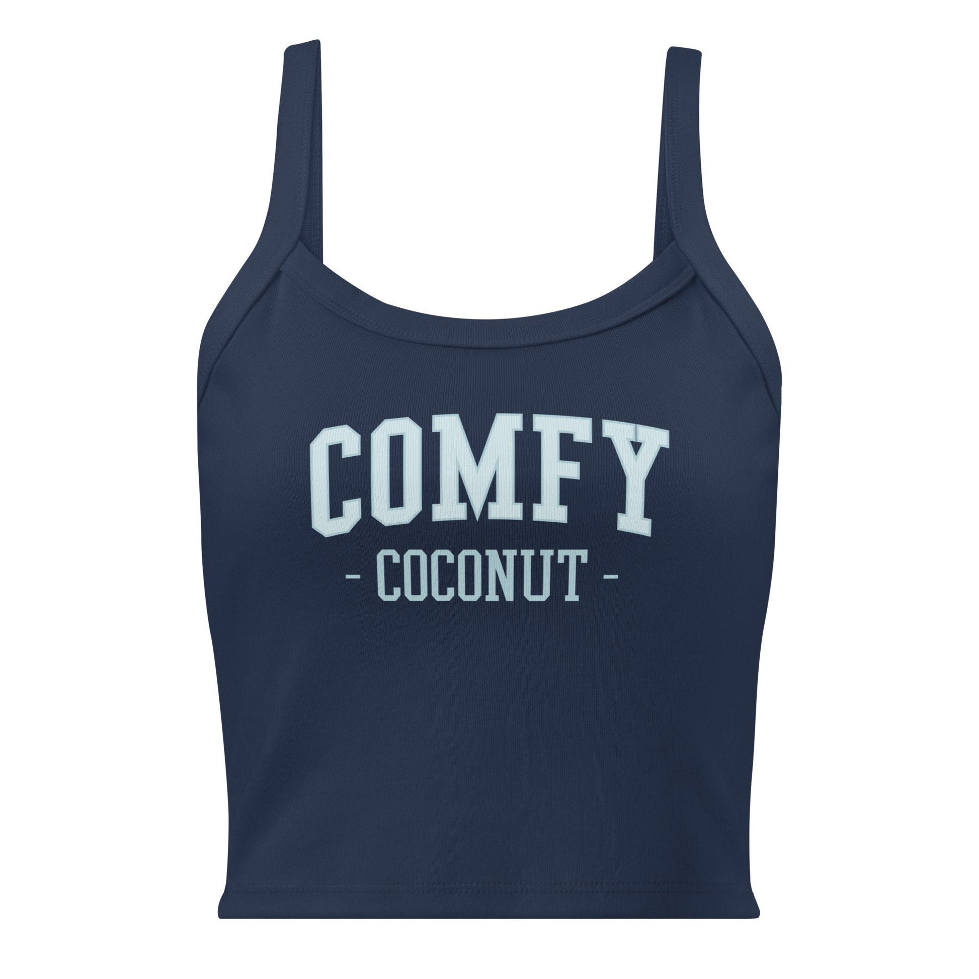 Comfy Coconut College Ribbed Tank Top