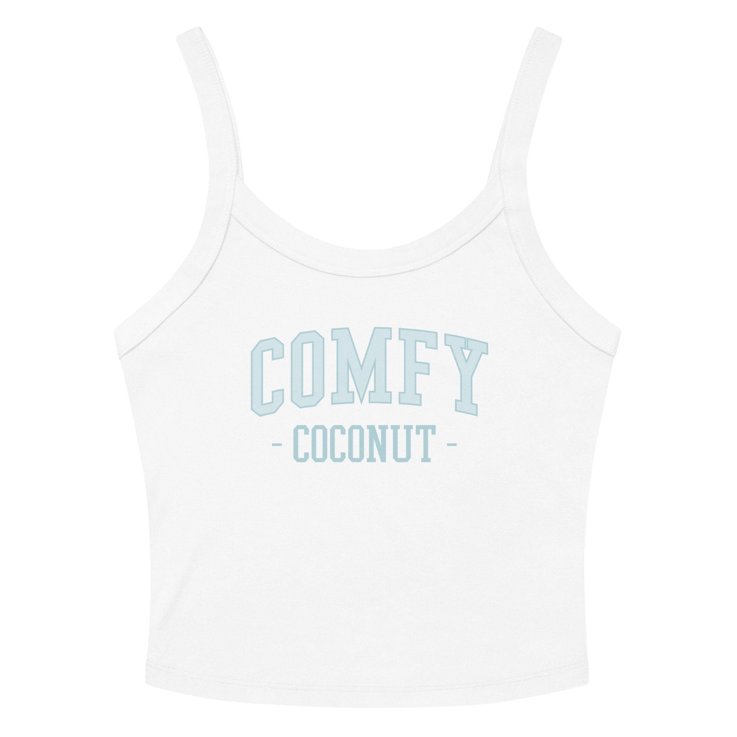 Comfy Coconut College Ribbed Tank Top